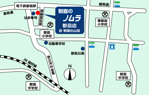 都島店の地図