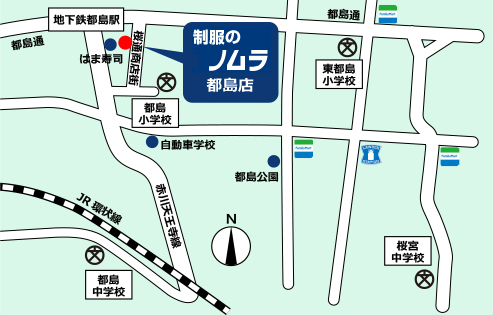 都島店の地図